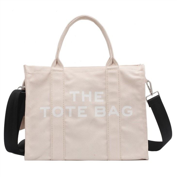 beige tote bag
